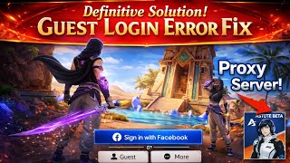 Proxy Server Account Login Error⚠️ Solution💯🔥#freefire