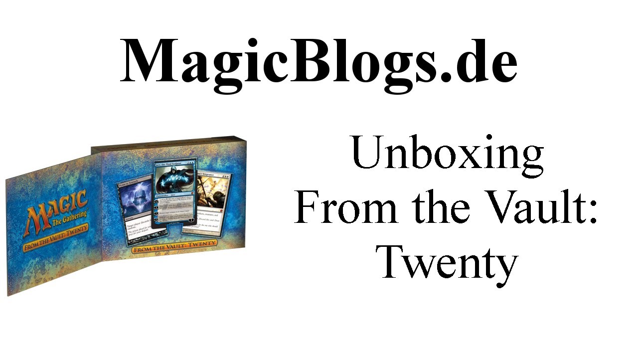 MtG Magic: The Gathering Unboxing - From the Vault: Twenty