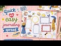 PLAN WITH ME | QUICK AND EASY JOURNALING SPREAD @rongrongdevoeillustration 