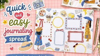 PLAN WITH ME | QUICK AND EASY JOURNALING SPREAD @rongrongdevoeillustration 