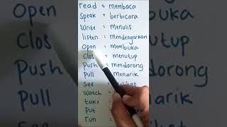 English Vocabulary About Verbs