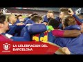 Vive desde el césped la celebración del FC Barcelona, primer finalista de la Copa de S.M. el Rey