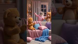 🐱 Kitty's Sleepy Pajama Party 🌙💤 | Cute Bedtime Song for Kids #shorts #kids shorts