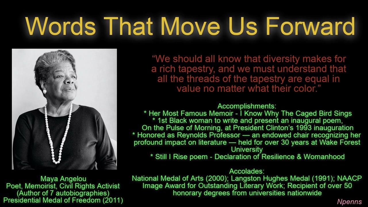 Maya Angelou Quote - Black History Month