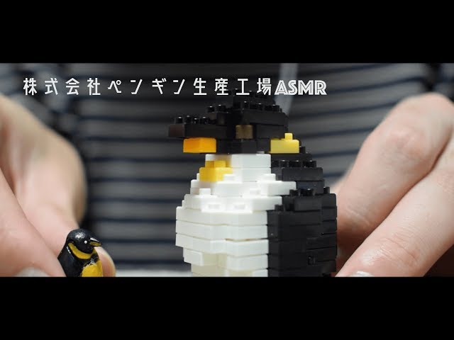 【ASMR-音フェチ】ブロックペンギンを組み立てました。【作業のお供にどうぞ】