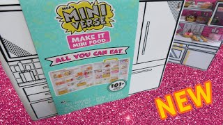 NEW!! Mini Verse All You Can Eat Kitchen Set with 101 Pieces