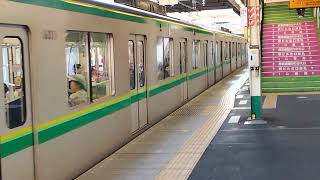 東京メトロ16000形16096F編成LCD横 非常用ドアコックステッカー松戸駅発車