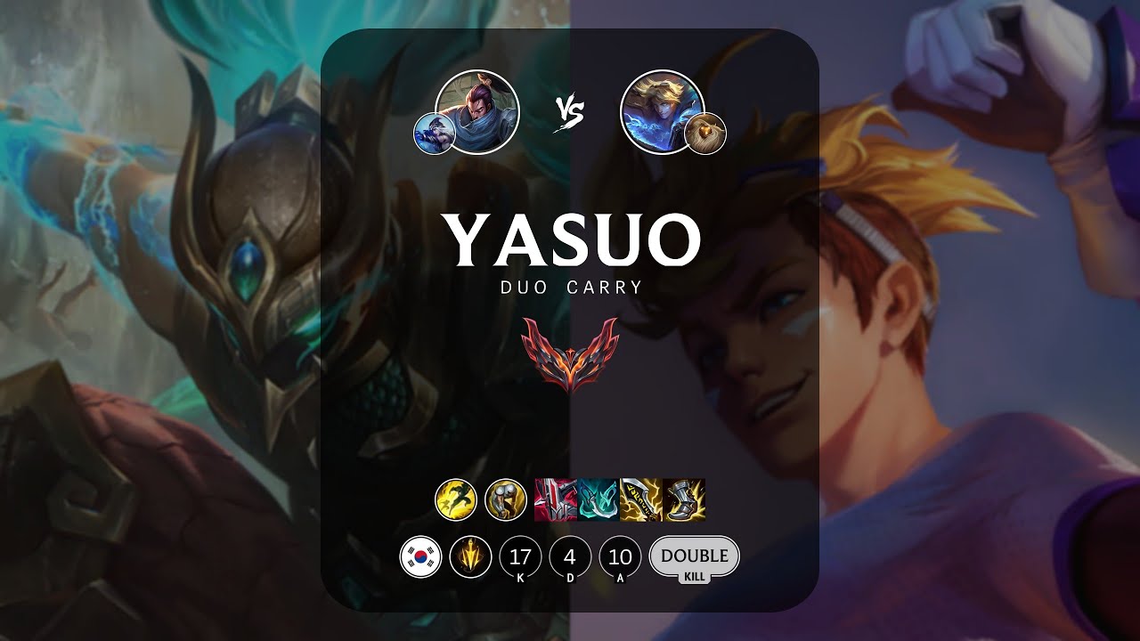 Yasuo ADC vs Ezreal - KR Grandmaster Patch 13.3
