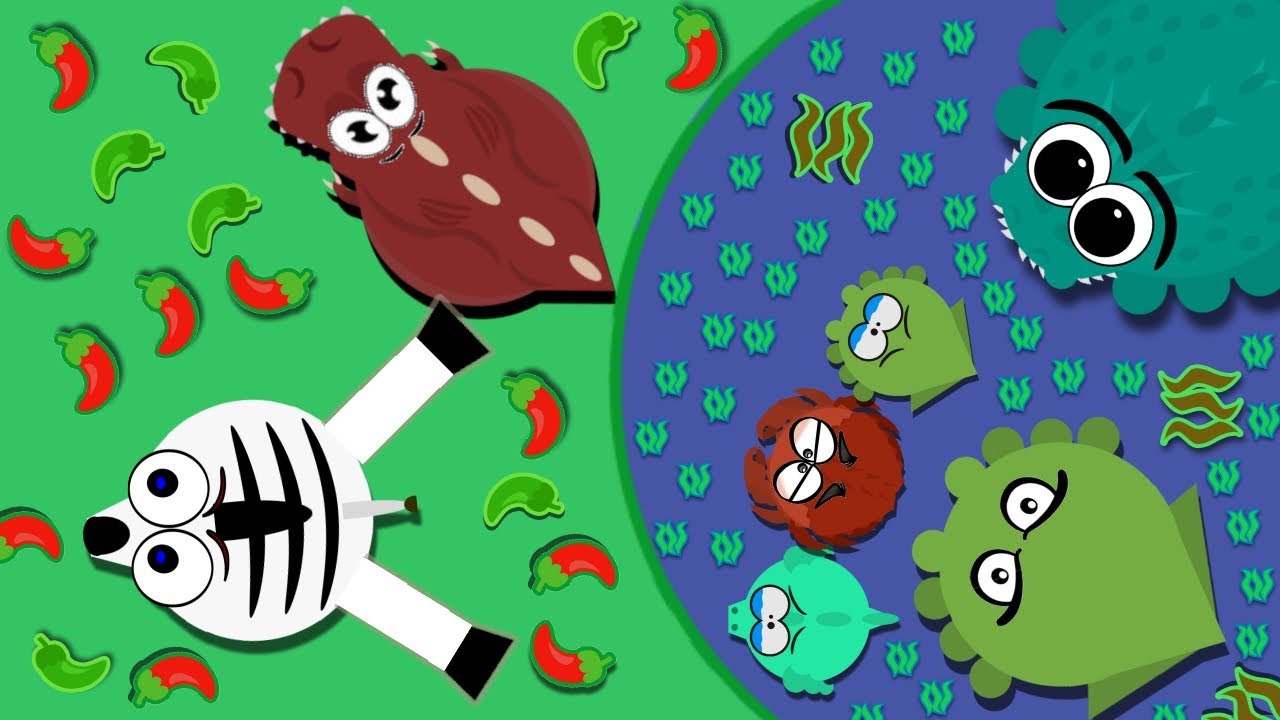 MOPE.IO / ZEBRA EATS T-REX / MISSION TO SEA MONSTER - YouTube