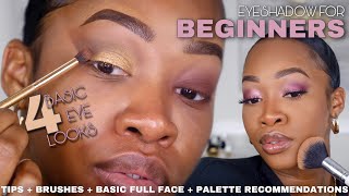Eyeshadow for BEGINNERS | Tips + Brushes + Full BASIC Face