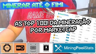 AS TOP 100 MOEDAS DE MINERAÇÃO NO MININGPOOLSTATS POR MARKETCAP, ALGUMAS RENDEM + QUE O ETH. (1.25x)