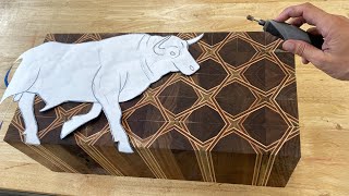 Hand Carving a Patterned Wood Block