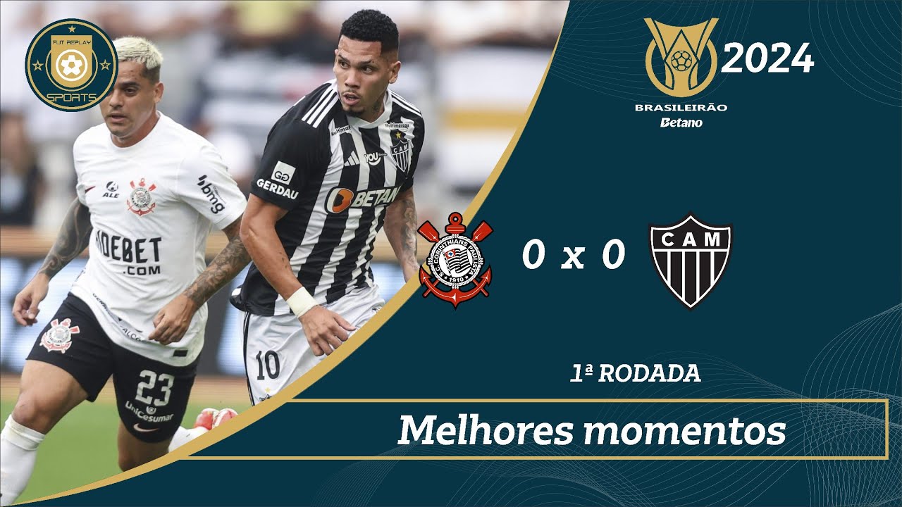 CORINTHIANS 0 X 0 ATLÉTICO MG Veja os melhores momentos do jogo - YouTube