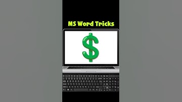 Dollar 💲 Symbol Code in MS Word | Kishor Mint #msword