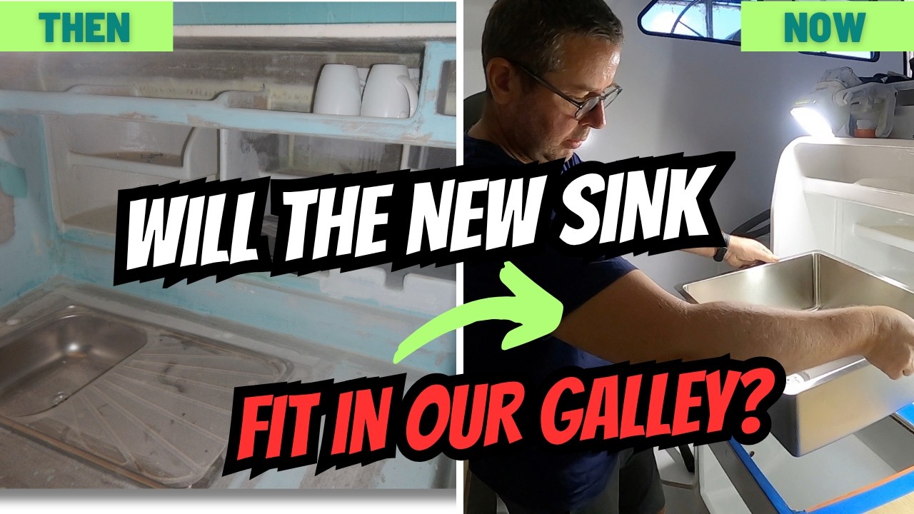 Galley Sink Installation on our boat – S04E04 | Building Wilda