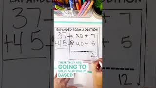Adding 2 Digits with Regrouping Expanded Form Strategy