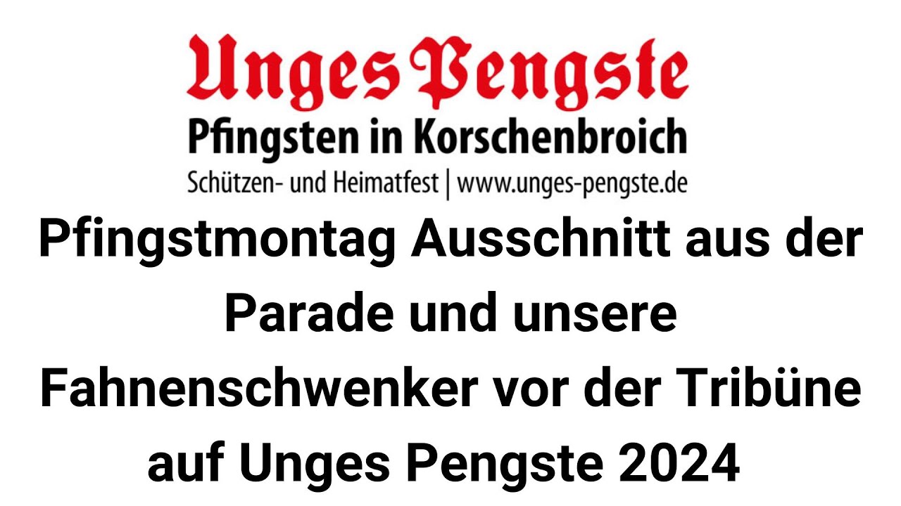 Unges Pengste 2024 Ausschnitt aus der Pfingstmontagparade