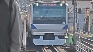 【ジョイント音最高！】E531系0番代ｶﾂK421編成+ｶﾂ476編成が常磐線普通上野行きとして三河島駅1番線に停車！〈338M 水戸→上野〉2025.11.22.8.14