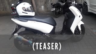 First ride on cam with Yamaha Lexi 125