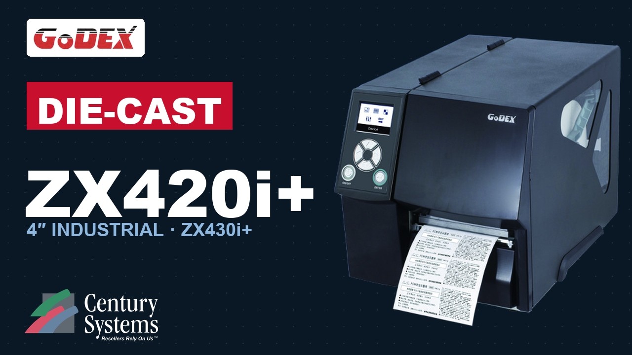 GoDEX ZX400i+ Series 4-Inch Industrial Label Printer Overview