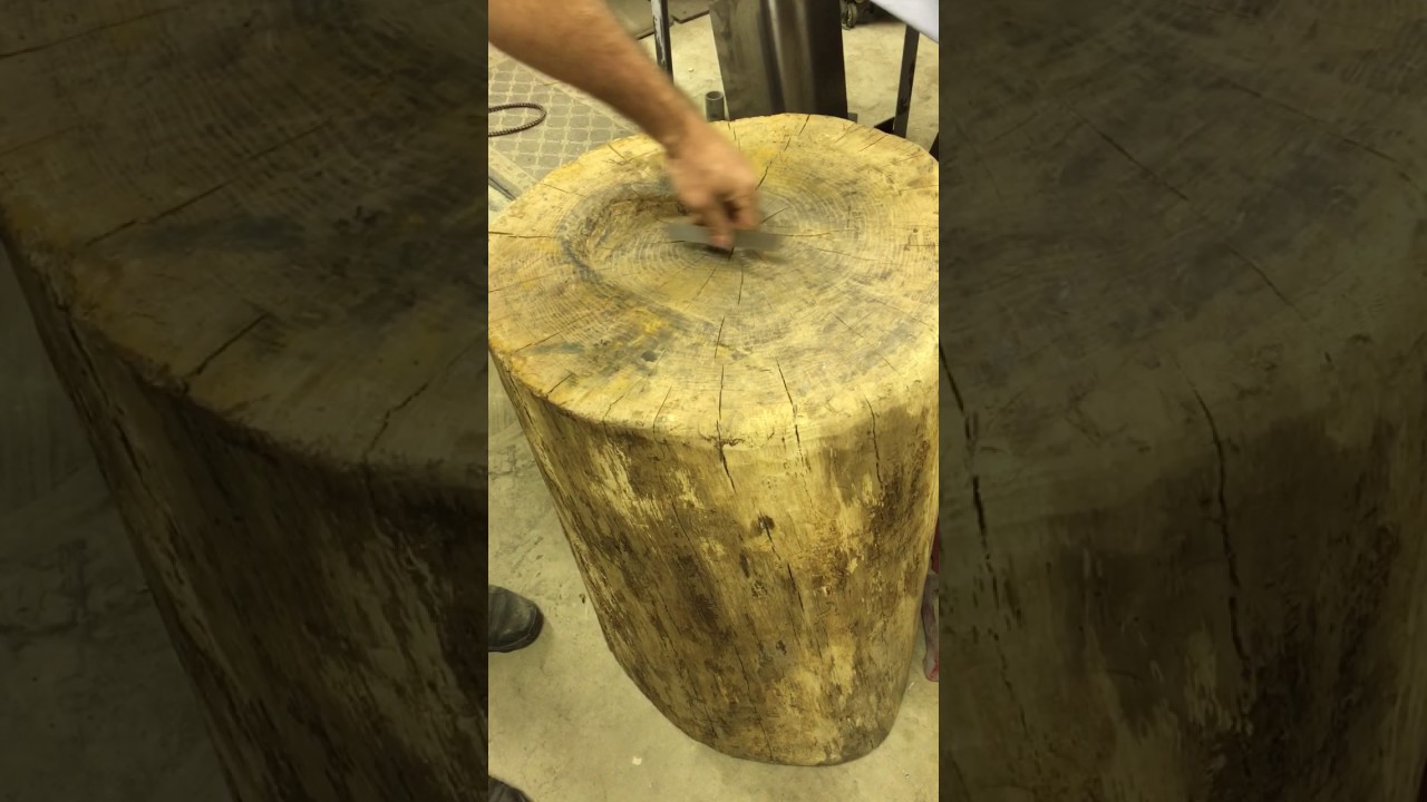 Carving a stump for Metalshaping