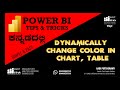 DYNAMICALLY CHANGE COLOR IN CHART, TABLE - KANNADA | POWER BI TIPS AND TRICKS