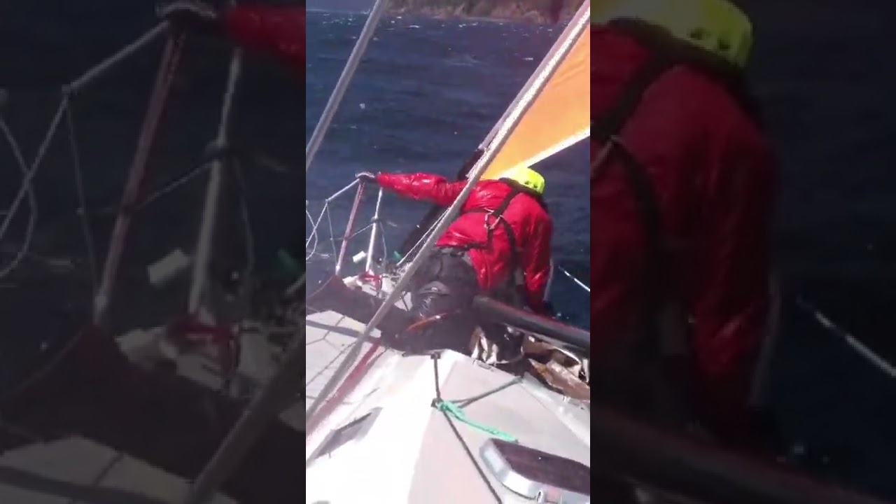 Sailing Upwind Under Storm Jib