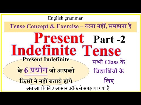 Present Indefinite Tense Part 2 Present Indefinite Tense All Uses Tense In English Grammar