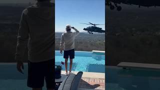 Apache Helicopters Fly by Kid Rocks House—Now The Crew is Suspended