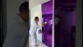 VIVID VIOLET LIQUID WALL CHROME! Interior paint of all chrome colors! FOLLOW ME FOR MORE!