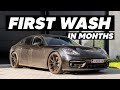 Dirty porsche panamera first wash in months   auto detailing