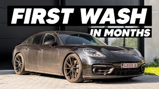 Dirty Porsche Panamera First Wash in Months -  Auto Detailing