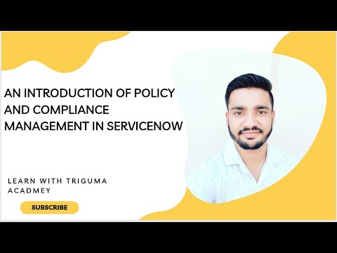 INTRODUCTION OF POLICY AND COMPLIANCE MANAGEMENT IN SSERVICNOW GRC #servicenow #GRC