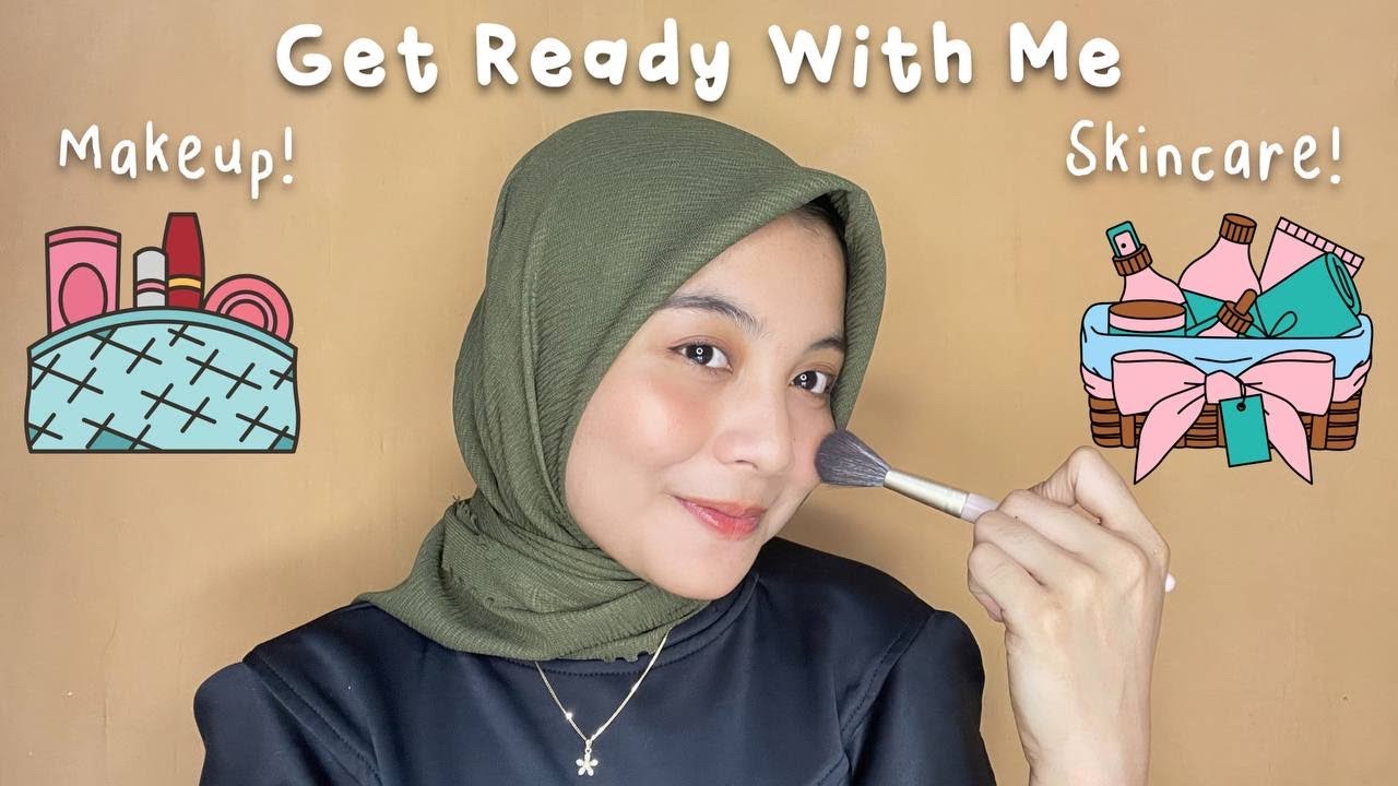 GET READY WITH ME SKINCARE ROUTINE & MAKEUP ROUTINE | Dellayustra - YouTube