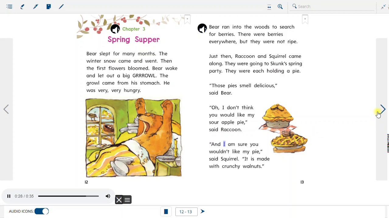 BERRIES BERRIES BERRIES story easy audio read along aloud Gr 3 Wonders McGraw Hill ESL kids english