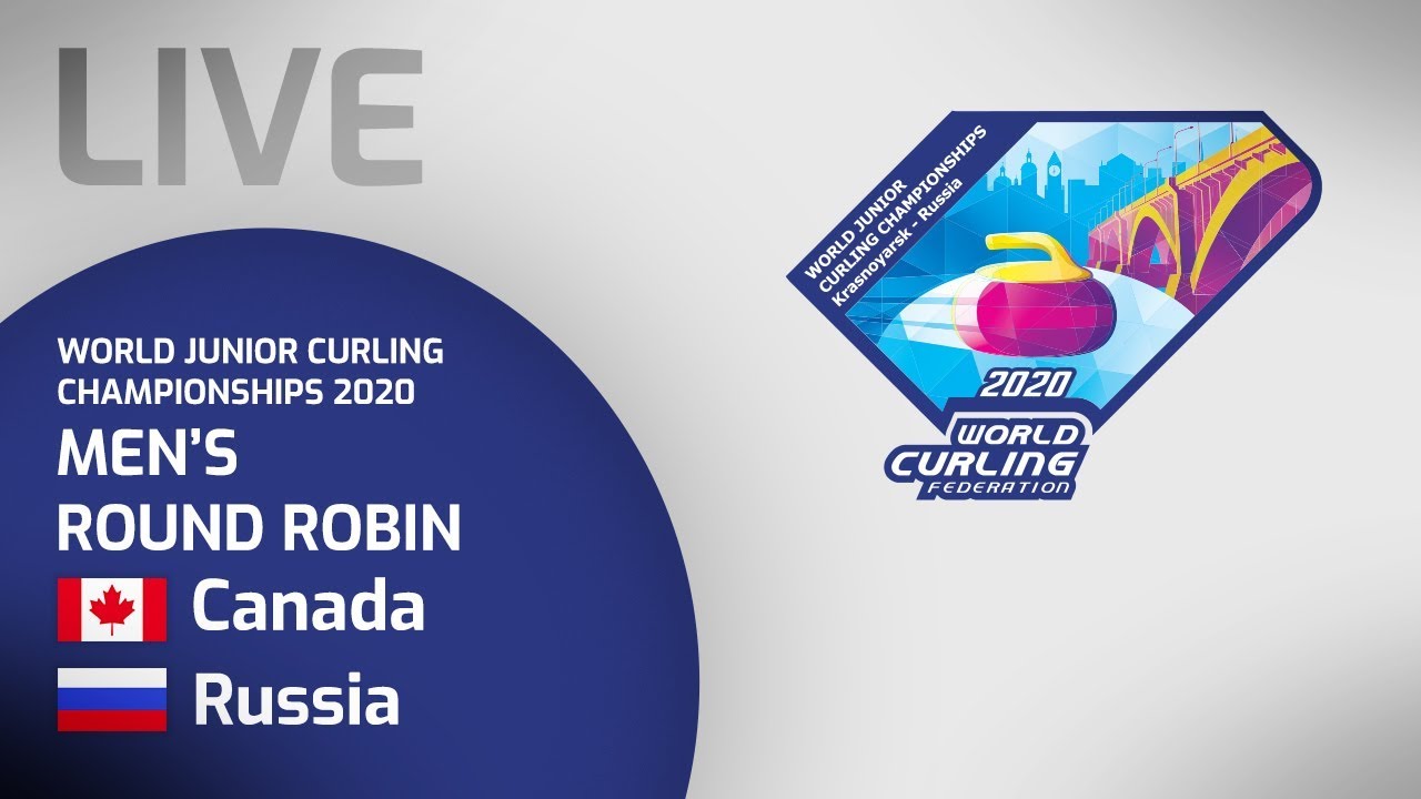 Canada v Russia - Mens round robin - World Junior Curling Championships 2020