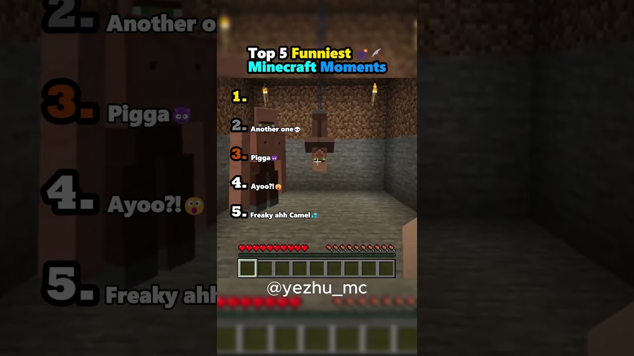 Top 5 Freakiest Minecraft Moments You Won T Believe 1 MinecraftShorts