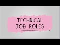 Technical job roles  r093 creative imedia in the media industry