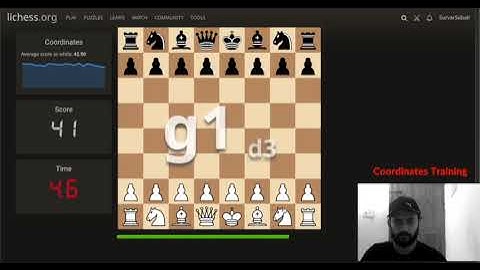Chess: Coordinates Training Lichess Challenge | Beat my record 49 | #shorts