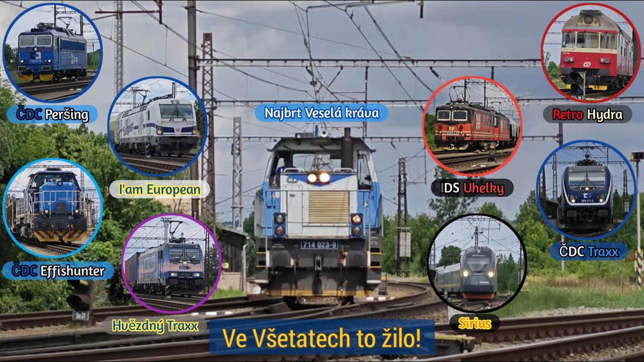 Vlaky Všetaty - 10.7.2025 (Veselá najbrt Kráva)
