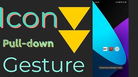 Icons Pull-down gesture || Realme phone ||  #realme