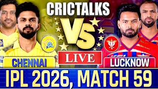 Live: Chennai vs Lucknow, Live Match Today IPL 2026, Live Cricket Commentary, Scores 2nd Inn