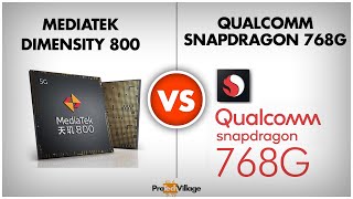 Mediatek Dimensity 800 vs Snapdragon 768G  | Which is better? | Snapdragon 768G vs Dimensity 800