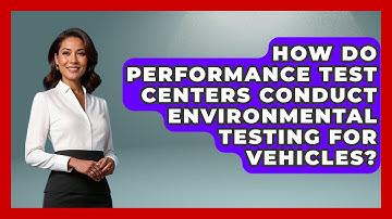 How Do Performance Test Centers Conduct Environmental Testing for Vehicles? - Car Performance Pros