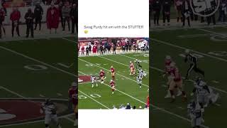 Never forget when #49ers Brock Purdy hit this #Seahawks LB with the STUTTER 😤