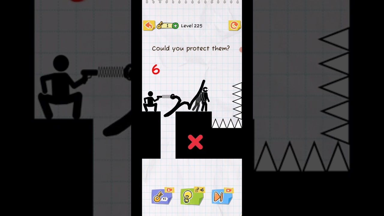 Draw 2 Save: Stickman Puzzle Level 225 Gameplay Android IOS