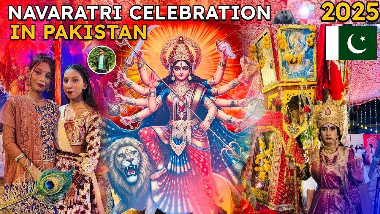 PAKISTAN Mein NAVRATRI: Sabse Bada GARBA Dekho! 😲 | Hindu Festival Celebration VLOG 2025 🇵🇰