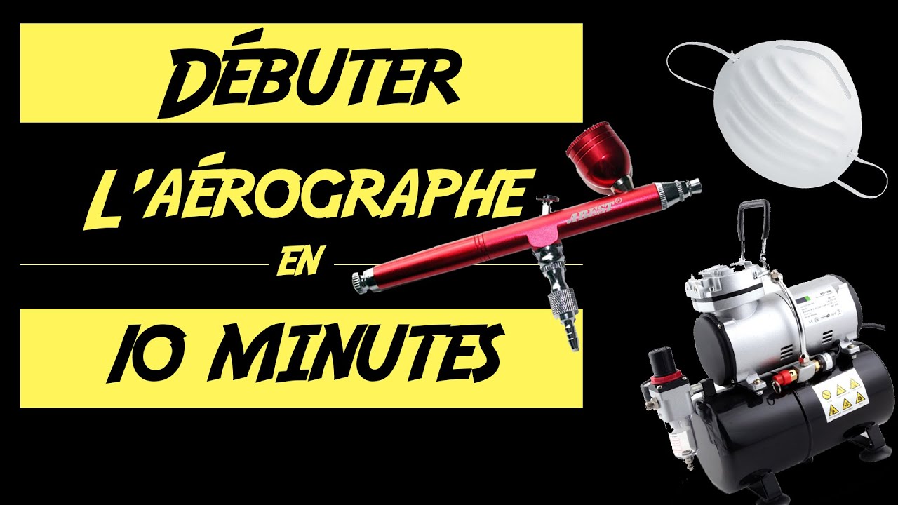 Débuter à l'aérographe en dix minutes - Partie 1 - tutoriel peinture sur  figurines 