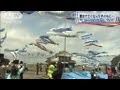 【震災】被災地の空に青いこいのぼり350匹 宮城(12/05/05)