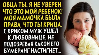 видео: 💗Овца ты. Я не уверен что это мой ребёнок С криком муже ушел к любовнице, не подозревая что его ждет картинка: 💗Овца ты. Я не уверен что это мой ребёнок С криком муже ушел к любовнице, не подозревая что его ждет